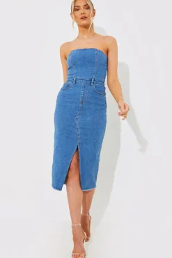 Denim Midi Dress