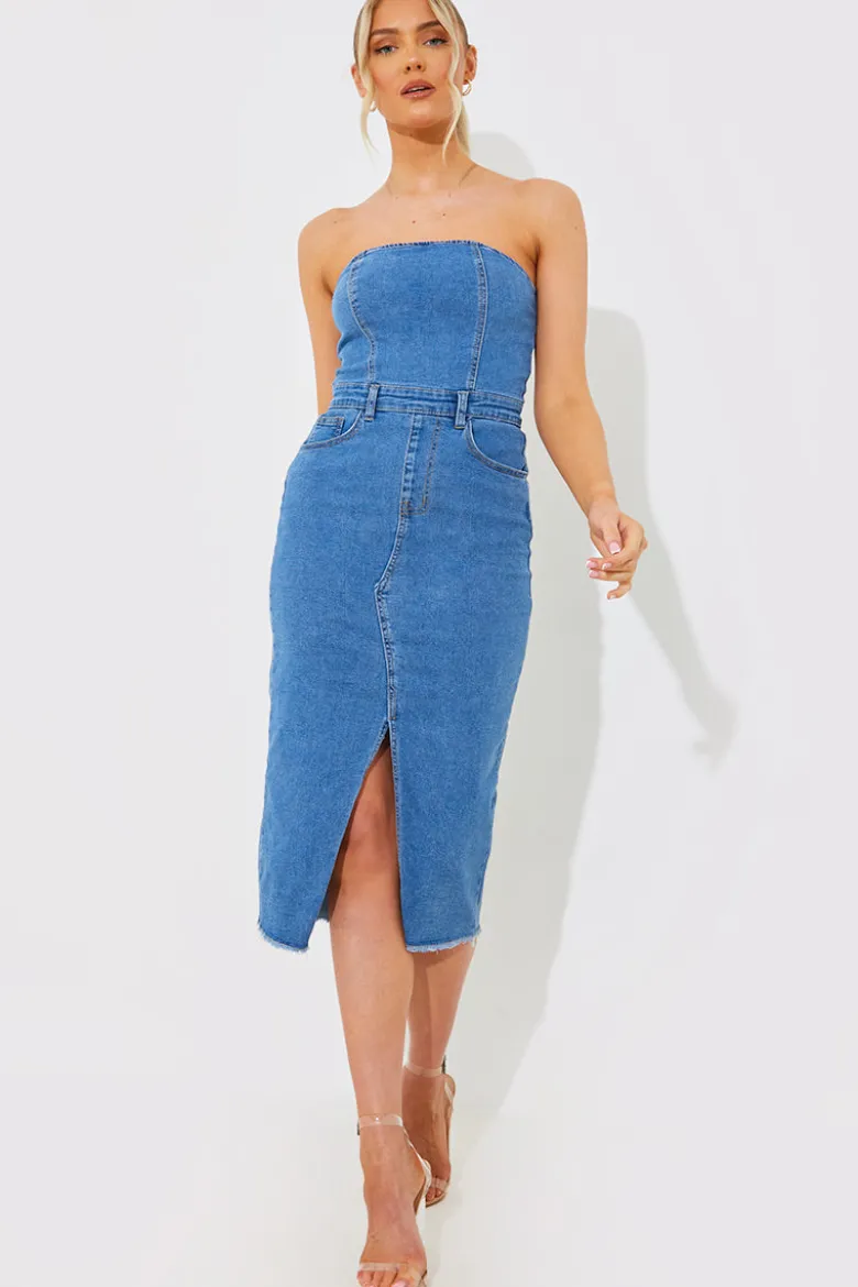 Denim Midi Dress