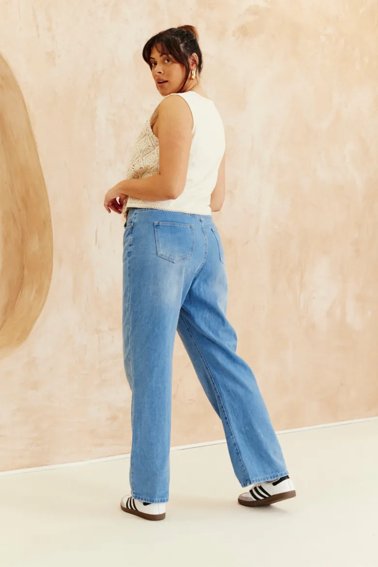 Denim Wide Leg Jeans