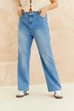 Denim Wide Leg Jeans