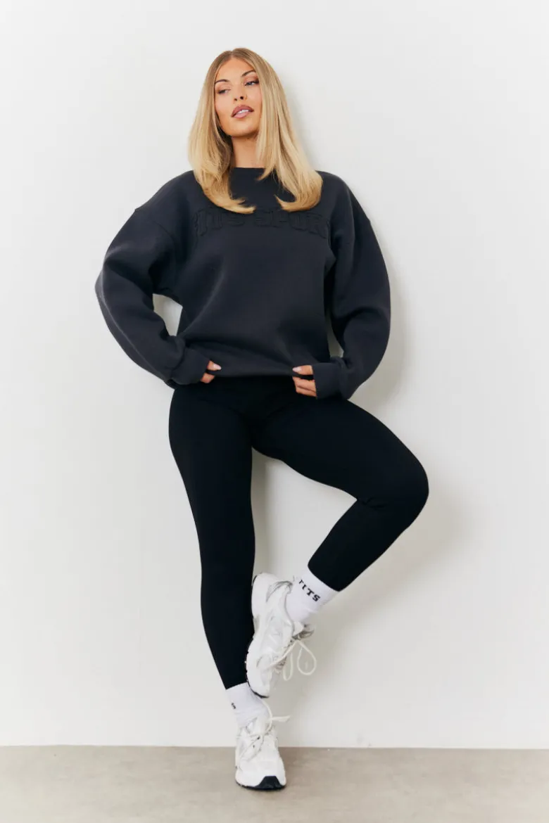 Distressed Fits Oversized Sweater