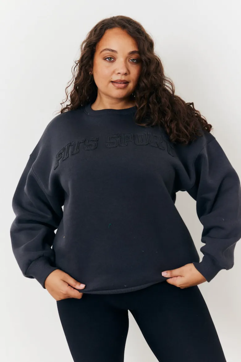 Distressed Fits Oversized Sweater