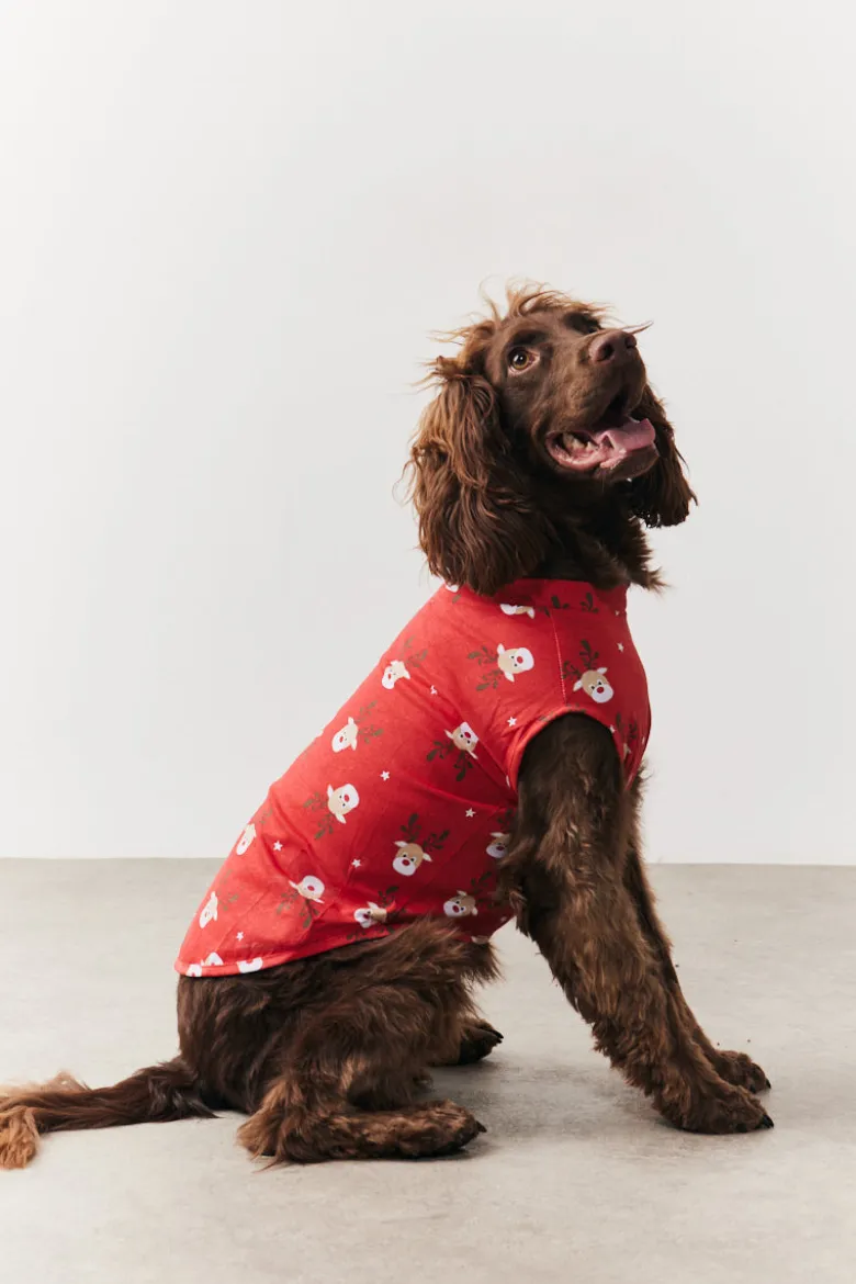 Dog Reindeer Print Pyjama