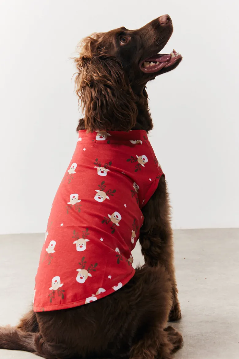 Dog Reindeer Print Pyjama