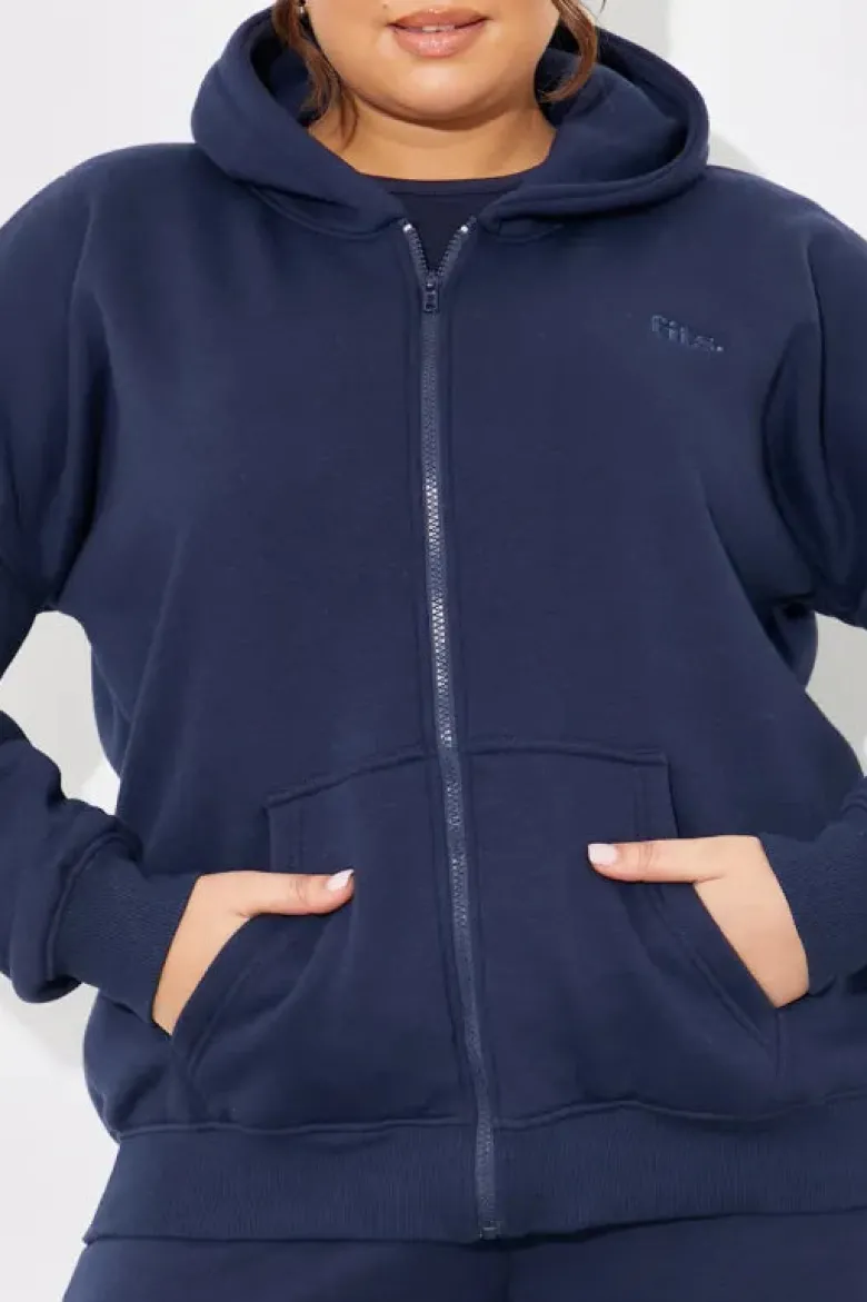 Embroidered Zip Up Jersey Jacket