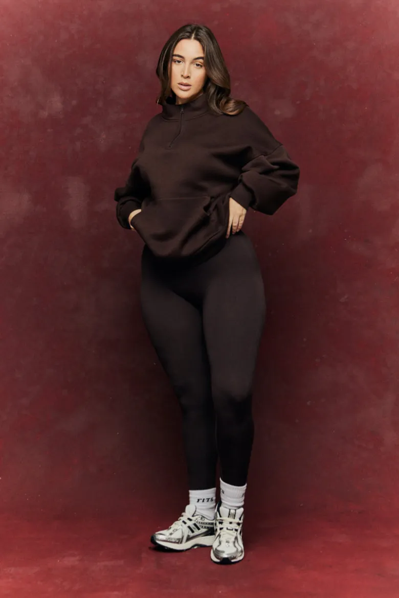 Fits Quarter Zip Printed Sweatshirt