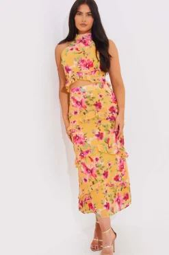 Floral Chiffon Maxi Co-Ord Skirt