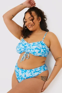 Floral High Leg Bikini Brief