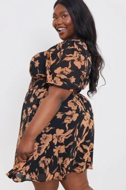 Floral Milkmaid Mini Dress