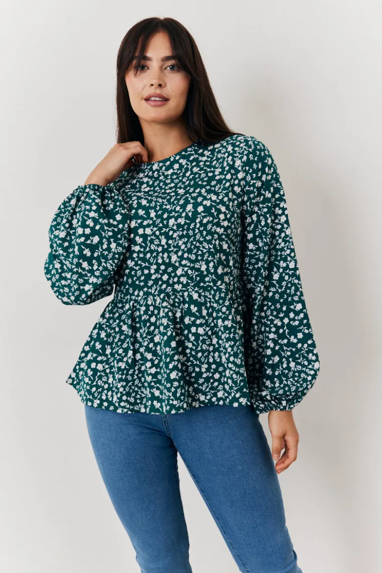 Floral Printed Smock Top