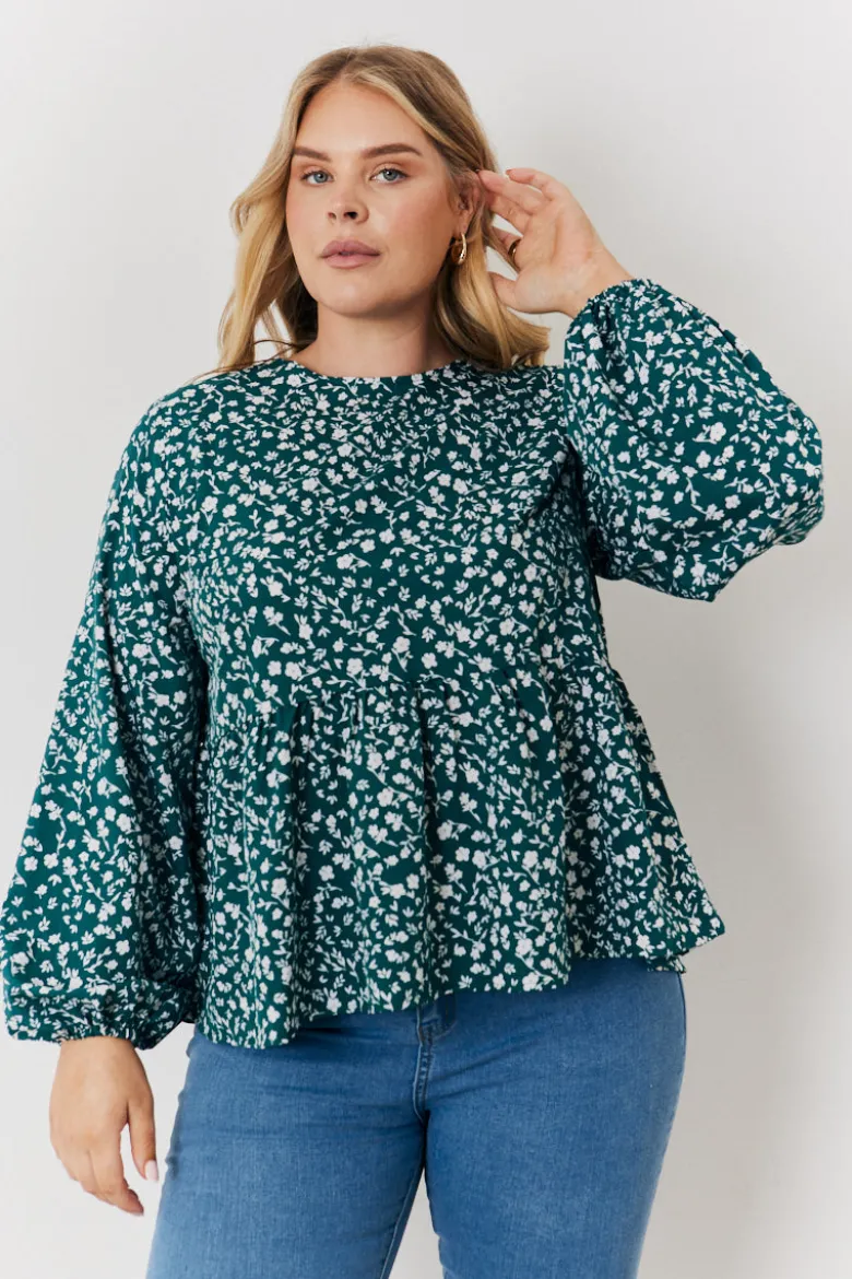 Floral Printed Smock Top