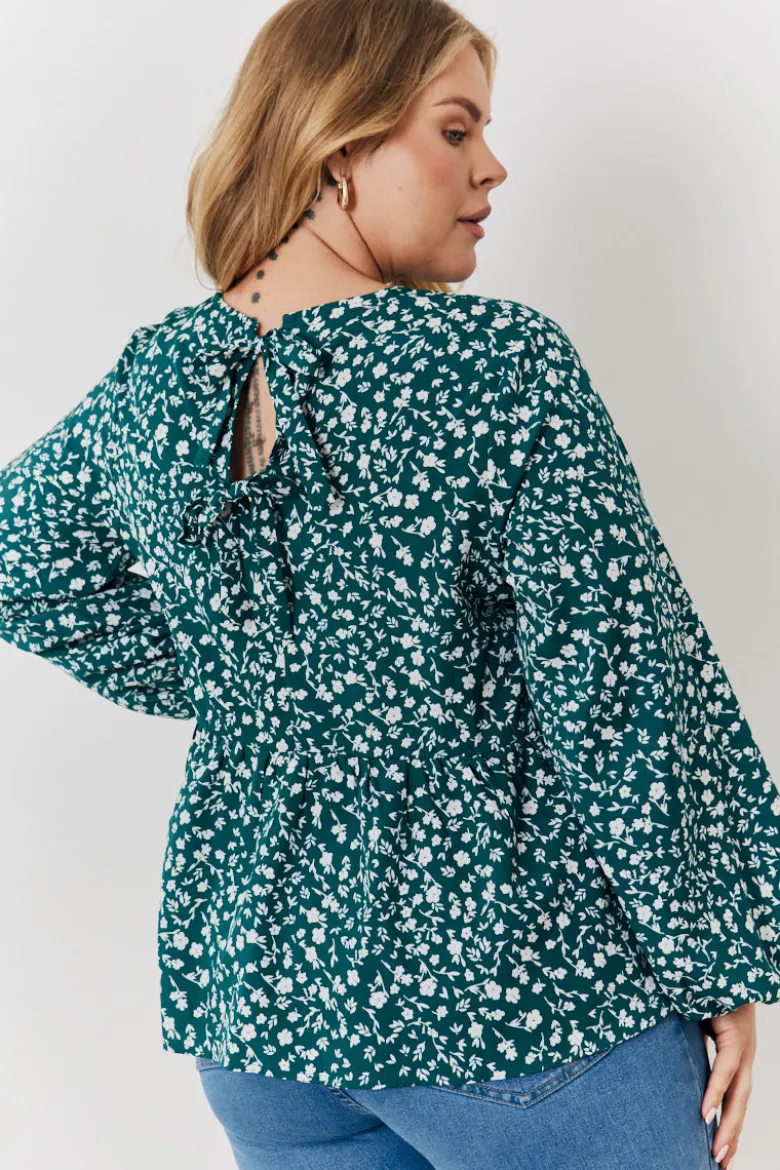 Floral Printed Smock Top