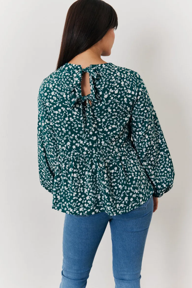 Floral Printed Smock Top