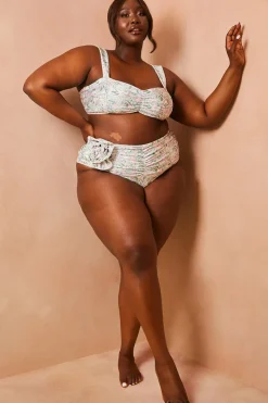 Floral So Perfect Wide Strap Bikini Top