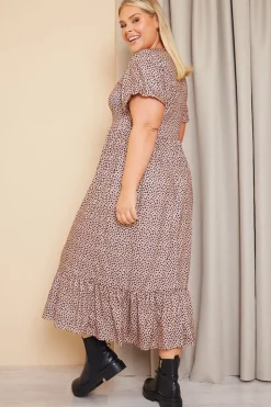 Frill Hem Midaxi Dress