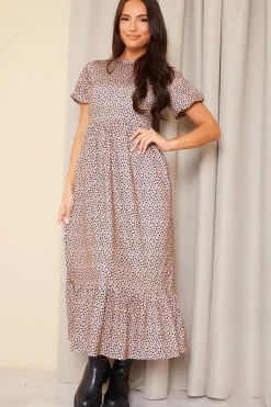Frill Hem Midaxi Dress
