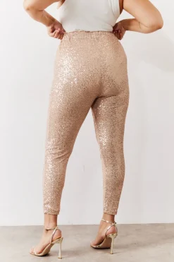 Gold Premium Sequin Leggings