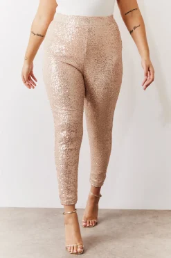 Gold Premium Sequin Leggings