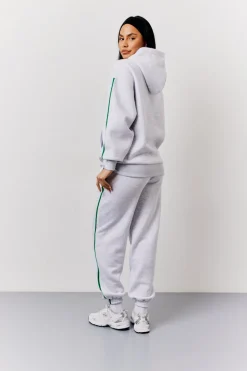 Grey Marl Fits Sport Bubble Print Co-Ord Hoodie