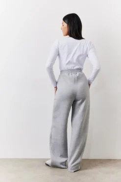 Grey Straight Leg Jogger