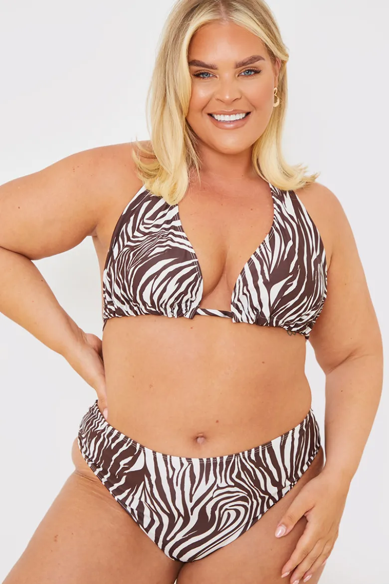 High Waisted High Leg Bikini Bottoms