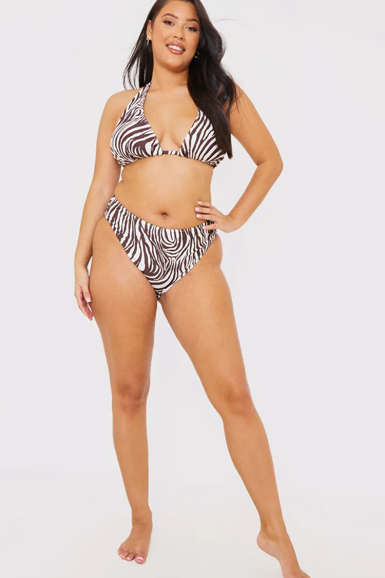High Waisted High Leg Bikini Bottoms