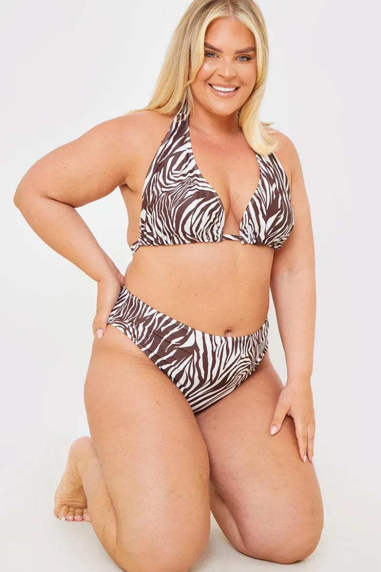 High Waisted High Leg Bikini Bottoms