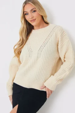 Honeycomb Stitch Knit Jumper