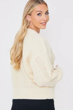 Honeycomb Stitch Knit Jumper