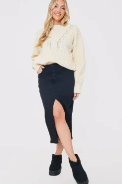 Honeycomb Stitch Knit Jumper