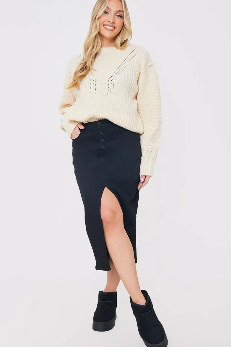 Honeycomb Stitch Knit Jumper