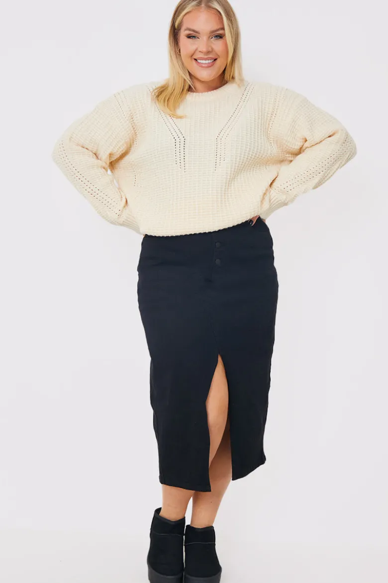Honeycomb Stitch Knit Jumper