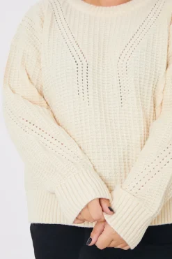 Honeycomb Stitch Knit Jumper