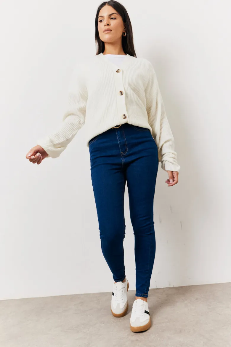 Indigo Adjustable Skinny Jeans
