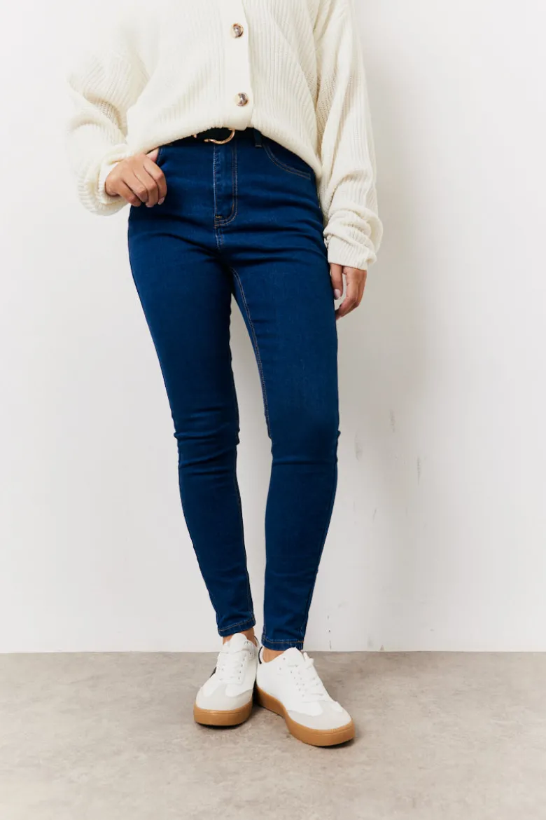 Indigo Adjustable Skinny Jeans