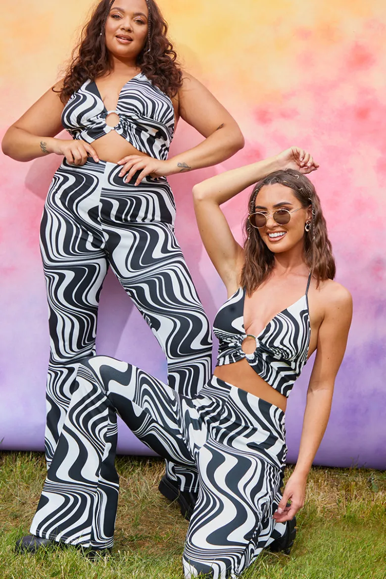 Jersey Printed Flares
