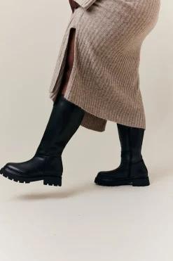 Jess Chunky Heeled High Leg Boot