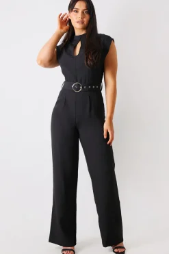Key Hole Front Jumpsuit