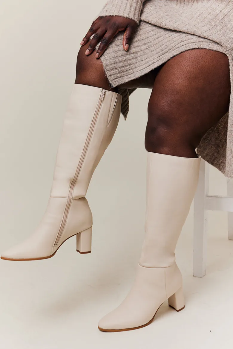 Kylie Heeled High Leg Boot