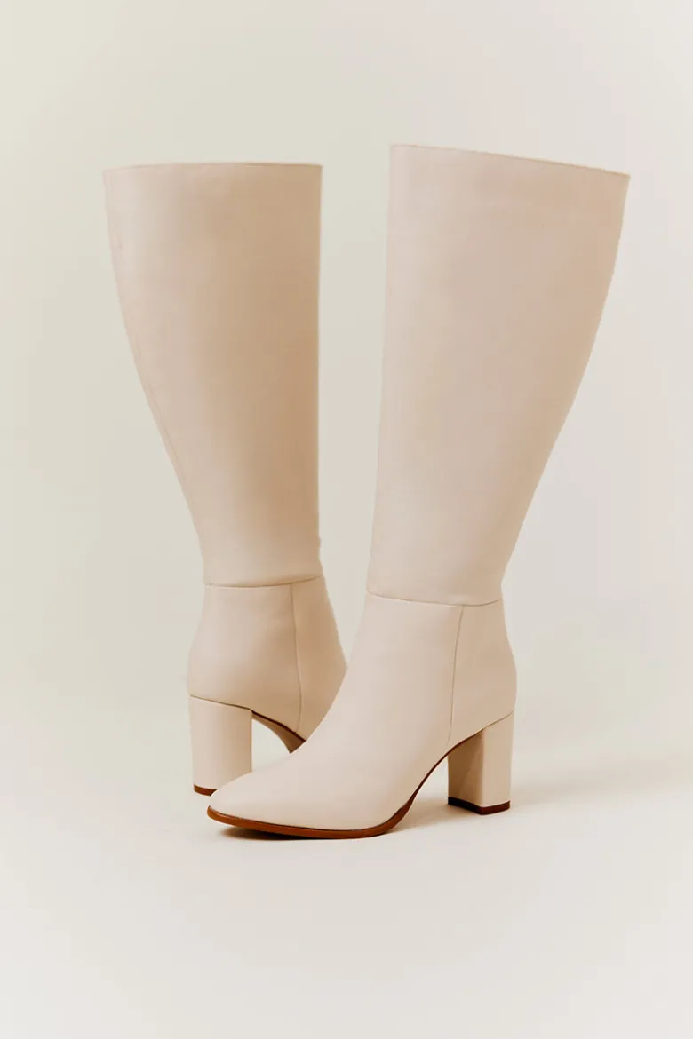 Kylie Heeled High Leg Boot