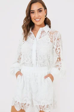 Lace Co-Ord Shorts