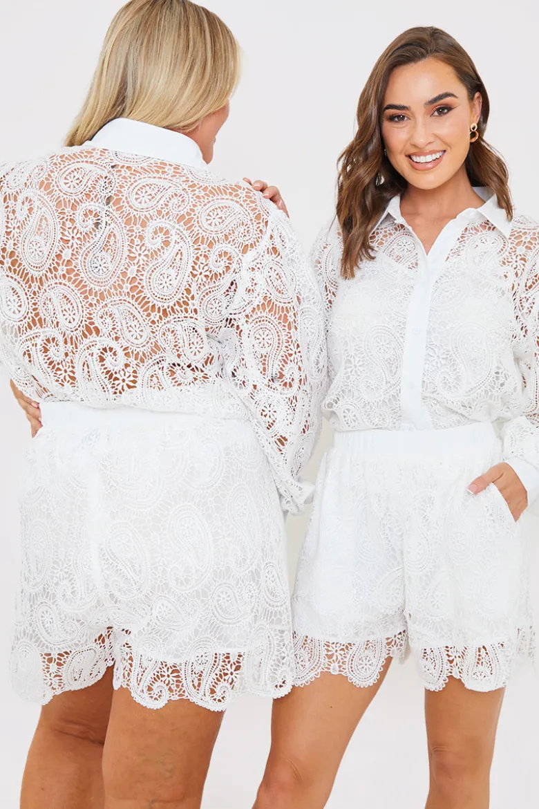 Lace Co-Ord Shorts
