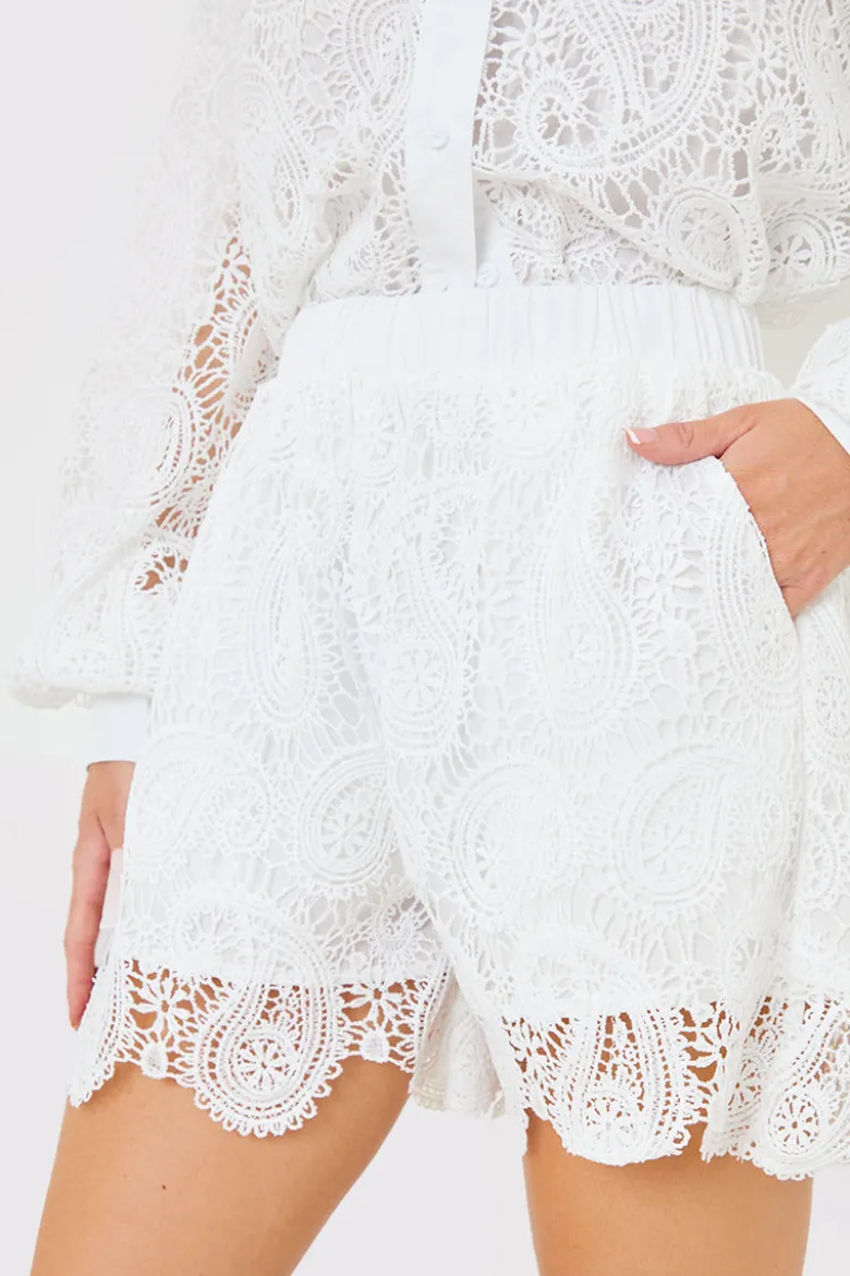 Lace Co-Ord Shorts