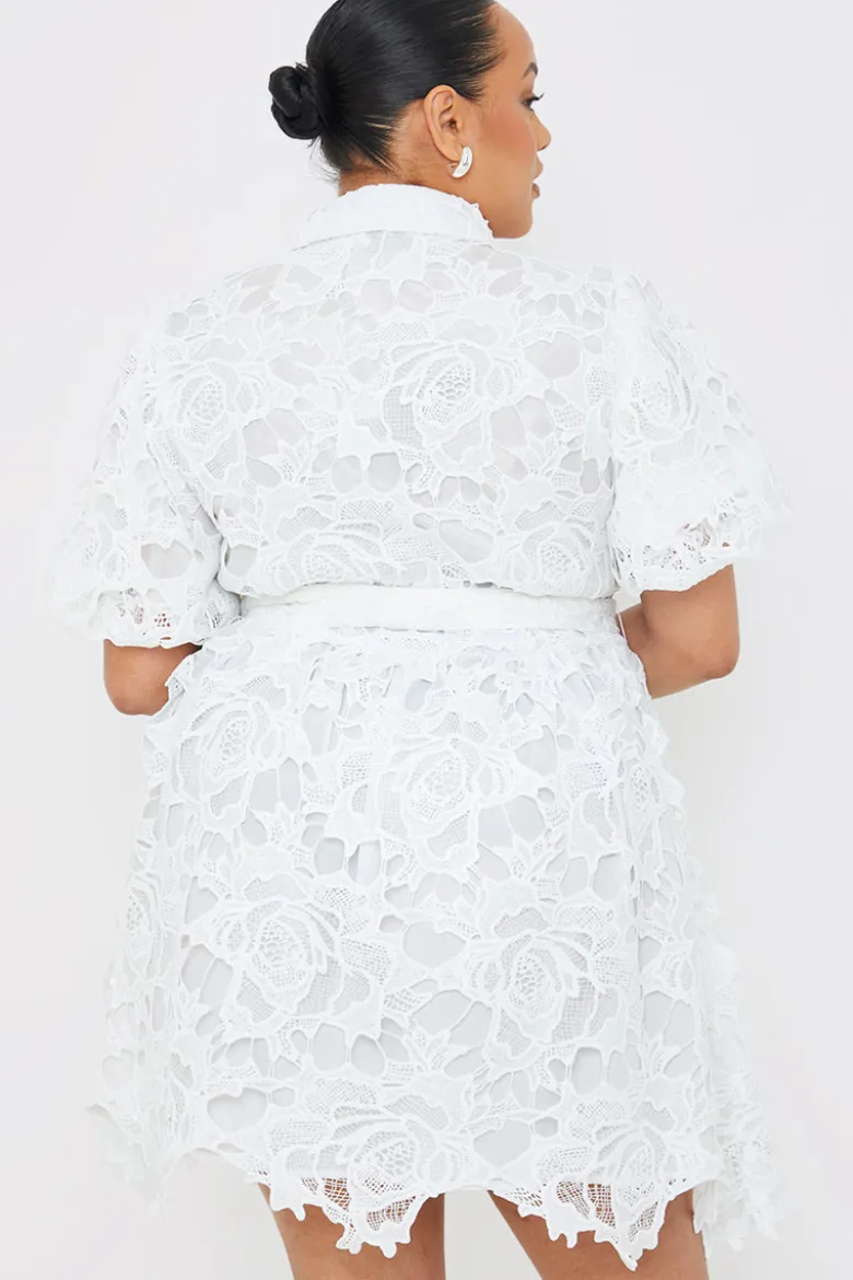 Lace Shirt Dress