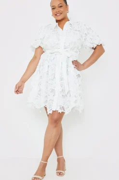 Lace Shirt Dress