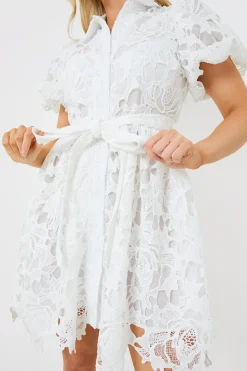 Lace Shirt Dress
