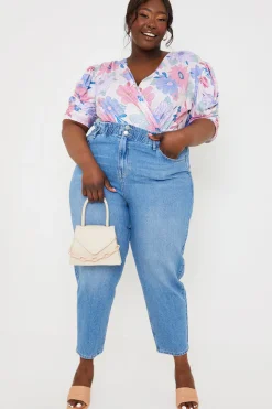 Lightwash Denim Paperbag Jeans