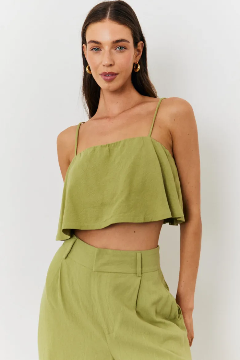 Linen Crop Top