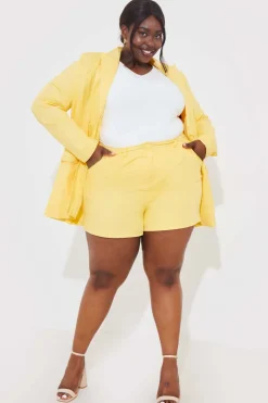 Linen Look Co-Ord Shorts