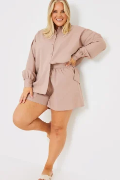 Linen Look Long Sleeve Co-Ord Shirt